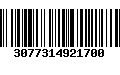 Código de Barras 3077314921700