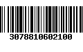 Código de Barras 3078810602100