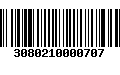 Código de Barras 3080210000707