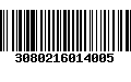 Código de Barras 3080216014005