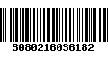 Código de Barras 3080216036182