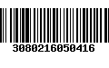 Código de Barras 3080216050416