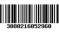 Código de Barras 3080216052960