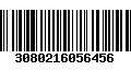 Código de Barras 3080216056456