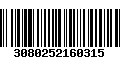 Código de Barras 3080252160315