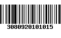Código de Barras 3080920101015