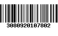 Código de Barras 3080920107802