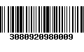 Código de Barras 3080920980009