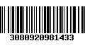 Código de Barras 3080920981433