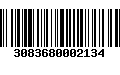 Código de Barras 3083680002134