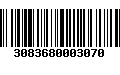 Código de Barras 3083680003070