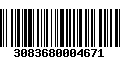 Código de Barras 3083680004671