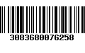 Código de Barras 3083680076258