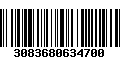 Código de Barras 3083680634700