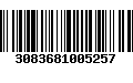 Código de Barras 3083681005257