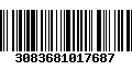 Código de Barras 3083681017687