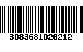 Código de Barras 3083681020212