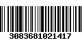 Código de Barras 3083681021417