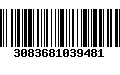 Código de Barras 3083681039481