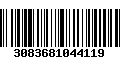 Código de Barras 3083681044119