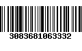 Código de Barras 3083681063332