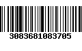 Código de Barras 3083681083705