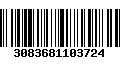 Código de Barras 3083681103724