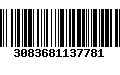 Código de Barras 3083681137781