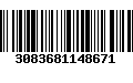 Código de Barras 3083681148671