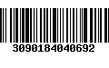 Código de Barras 3090184040692