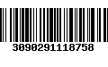 Código de Barras 3090291118758