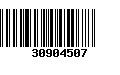 Código de Barras 30904507