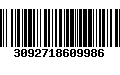 Código de Barras 3092718609986