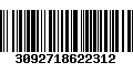 Código de Barras 3092718622312