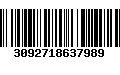 Código de Barras 3092718637989