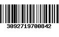 Código de Barras 3092719700842