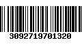 Código de Barras 3092719701320