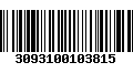 Código de Barras 3093100103815