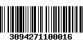 Código de Barras 3094271100016