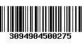 Código de Barras 3094904500275