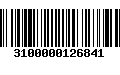 Código de Barras 3100000126841