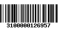 Código de Barras 3100000126957