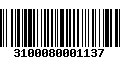 Código de Barras 3100080001137