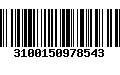 Código de Barras 3100150978543