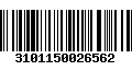 Código de Barras 3101150026562