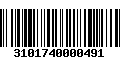 Código de Barras 3101740000491