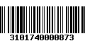 Código de Barras 3101740000873