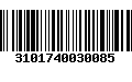 Código de Barras 3101740030085