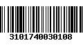 Código de Barras 3101740030108