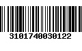 Código de Barras 3101740030122